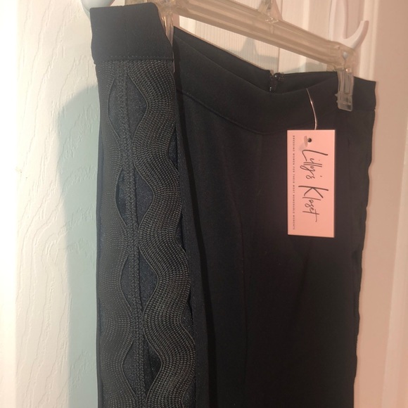 FLARE CUT-OUT PANTS - Picture 3 of 8